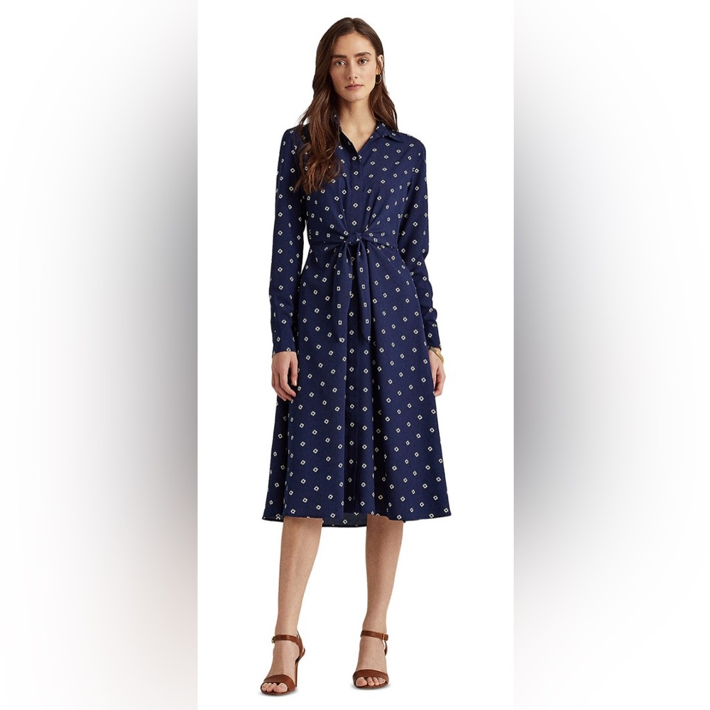 Lauren Ralph Lauren Tie Front Dress Shirt